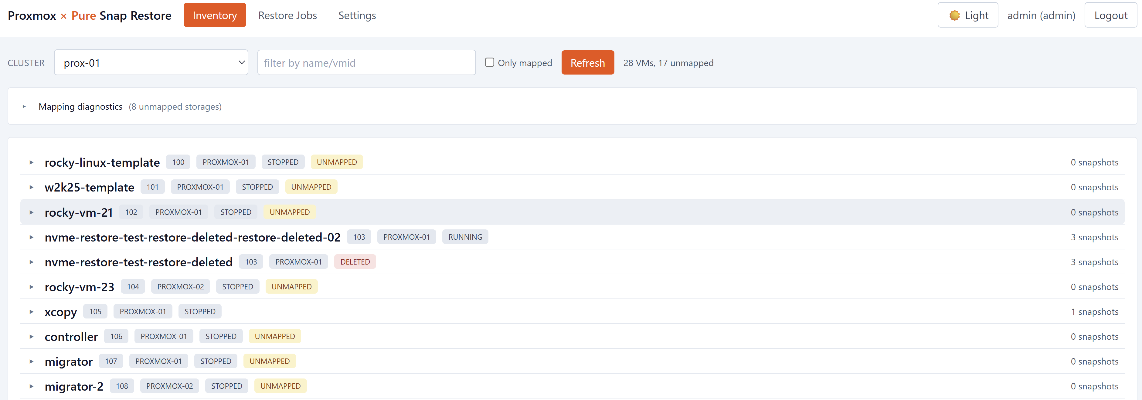A restore platform should look like a product, not a bash script with feelings.