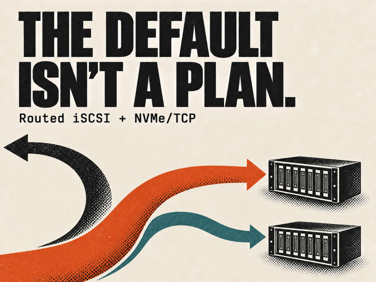 Routed iSCSI and NVMe/TCP: Linux Routes and&nbsp;VRFs